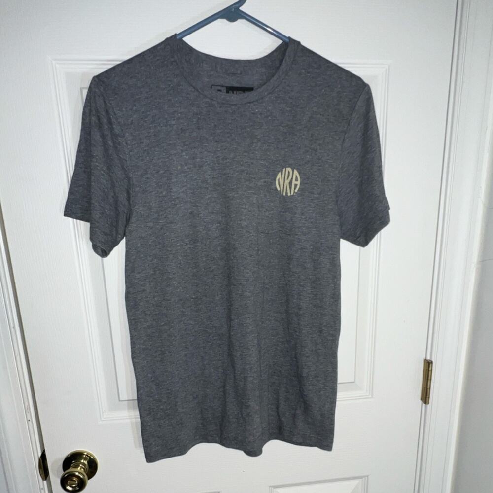 NRA Don't Tread On Me Snake Graphic Men's Gray Short Sleeve T-Shirt Size S
